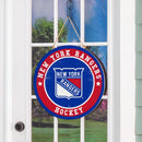 New York Rangers Round Door Décor with Hanging Rope, 18x18