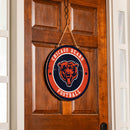 Chicago Bears Round Door Decor with Hanging Rope, 18x18