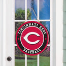 Cincinnati Reds Round Door Decor with Hanging Rope, 18x18