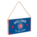 Chicago Cubs Wood Wall Sign, 6x11