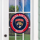 Florida Panthers Round Door Décor with Hanging Rope, 18x18
