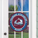 Colorado Avalanche Round Door Décor with Hanging Rope, 18x18