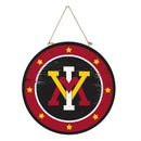 Virginia Military Institute Round Door Décor with Hanging Rope, 18x18