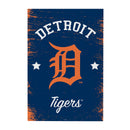 Detroit Tigers Wood Wall Sign, 16x24