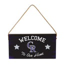 Colorado Rockies Wood Wall Sign, 6x11