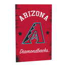 Arizona Diamondbacks Wood Wall Sign, 16x24