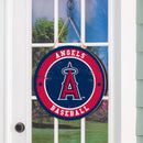 Los Angeles Angels Round Door Décor with Hanging Rope, 18x18