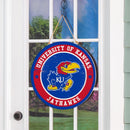 University of Kansas Round Door Décor with Hanging Rope, 18x18