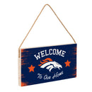 Denver Broncos Wood Wall Sign, 6x11