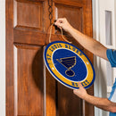 St Louis Blues Round Door Décor with Hanging Rope, 18x18