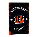 Cincinnati Bengals Wood Wall Sign, 16x24