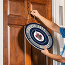 Winnipeg Jets Round Door Décor with Hanging Rope, 18x18