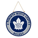 Toronto Maple Leafs Round Door Décor with Hanging Rope, 18x18