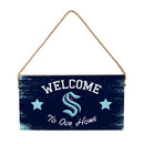 Seattle Kraken Wood Wall Sign, 6x11