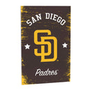 San Diego Padres Wood Wall Sign, 16x24