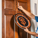 San Francisco Giants Round Door Decor with Hanging Rope, 18x18