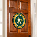 Athletics Round Door Decor with Hanging Rope, 18x18