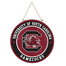 University of South Carolina Round Door Décor with Hanging Rope, 18x18