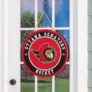 Ottawa Senators Round Door Décor with Hanging Rope, 18x18