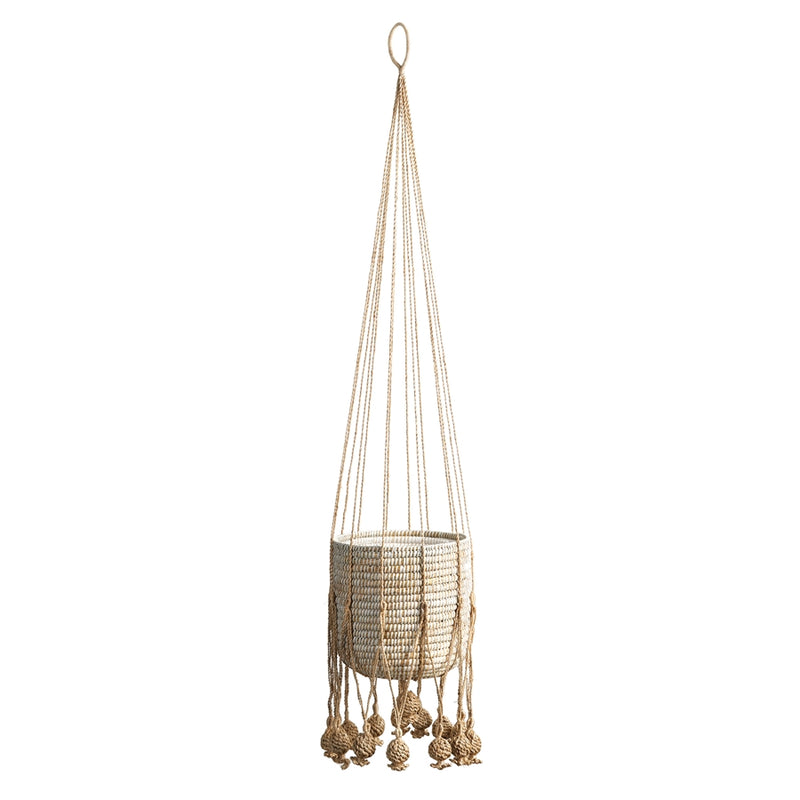 Napa Home Garden, GAIA JUTE HANGING BASKET 11.75",db404