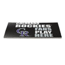 Colorado Rockies Fan PVC Mat, 28"x16"