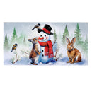 Snowman & Friends Double Garage Door Cover