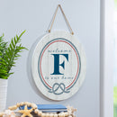 Coastal Door Decor Monogram White 18" F