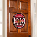 Chicago Blackhawks,100 Anniversary Round Door Decor with Hanging Rope, 18x18