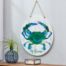 Coastal Door Decor Welcome Crab 18"