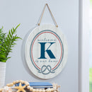 Coastal Door Decor Monogram White 18" K