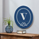 Coastal Door Decor Monogram Blue 18" V
