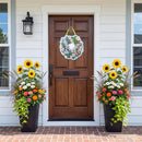 Welcome Butterfly Garden Wreath Door Decor
