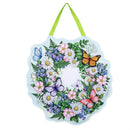 Welcome Butterfly Garden Wreath Door Decor