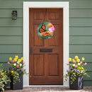 Cottage Garden Monarch Visit Door Decor