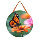 Cottage Garden Monarch Visit Door Decor
