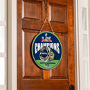 Seattle Seahawks, Super Bowl 60, Ring, Round Door Decor with Hanging Rope, 18x18
