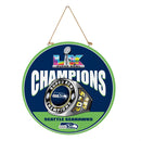 Seattle Seahawks, Super Bowl 60, Ring, Round Door Decor with Hanging Rope, 18x18