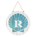 Coastal Door Decor Shell Monogram 18" R