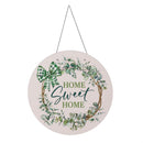 Home Sweet Home Greenery Wreath PVC 16"D Door Decor