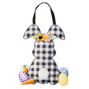 Buffalo Plaid Bunny Welcome Door Decor
