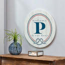 Coastal Door Decor Monogram White 18" P