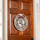 Winter Grove Wreath And Bell Door Decor, MDF, 18"