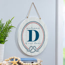 Coastal Door Decor Monogram White 18" D