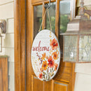 Harvest Blossom Wildflowers Wood Door Decor, 18"