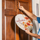 Harvest Blossom Wildflowers Wood Door Decor, 18"