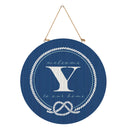 Coastal Door Decor Monogram Blue 18" Y