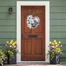Bless Our Nest Floral Wreath Door Decor