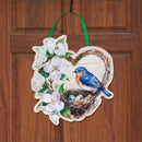 Bless Our Nest Floral Wreath Door Decor