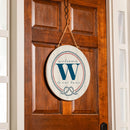 Coastal Door Decor Monogram White 18" W