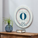 Coastal Door Decor Monogram White 18" O